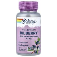 Vital Extracts, черника, 42 мг, 120 растительных капсул — Solaray