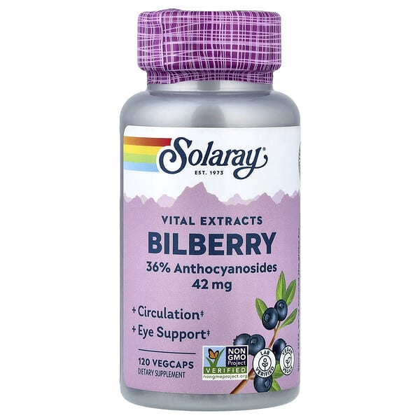 sor03101_v_24.jpg Vital Extracts, черника, 42 мг, 120 растительных капсул — Solaray