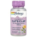 Vital Extracts, кошачий коготь, 30 растительных капсул — Solaray