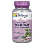 Vital Extracts, дикий ямс, 60 растительных капсул — Solaray