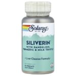 Siliverin™ с одуванчиком, куркумой и расторопшей, 90 растительных капсул — Solaray