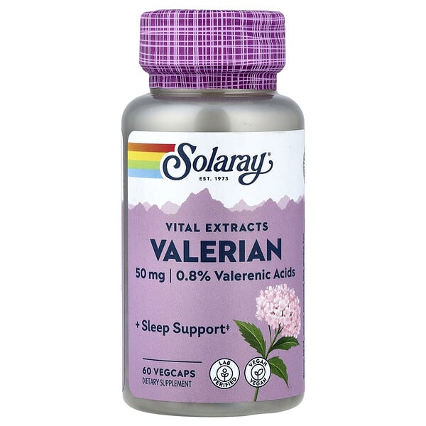 sor03900_v_24.jpg Vital Extracts, валериана, 60 растительных капсул — Solaray