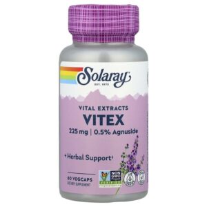 Vital Extracts, витекс, 60 растительных капсул — Solaray