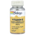 витамин E, 50 капсул — Solaray