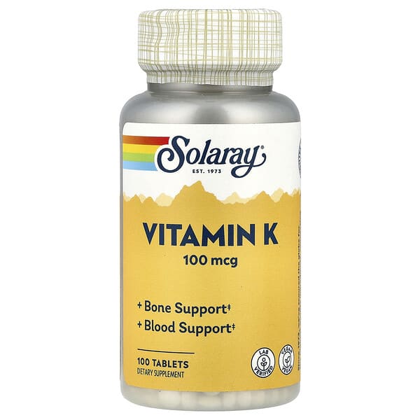 sor04212_v_48.jpg витамин К, 100 мкг, 100 таблеток — Solaray