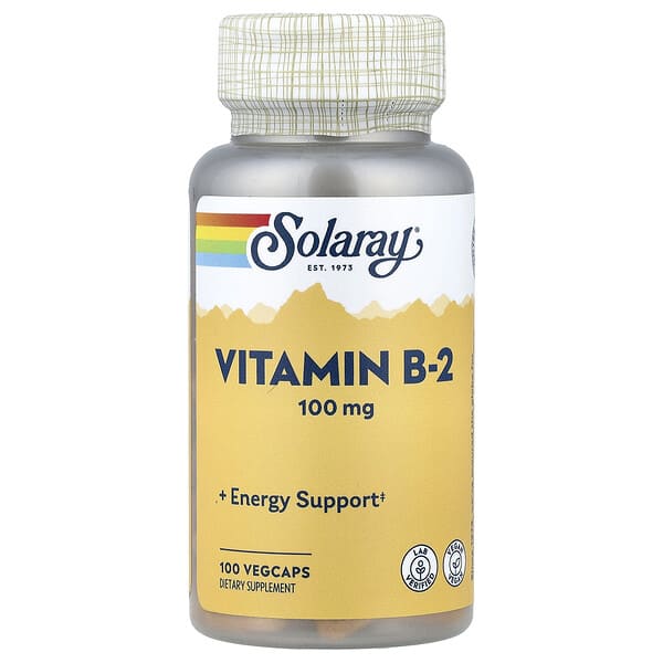 sor04327_v_24.jpg витамин B2, 100 мг, 100 растительных капсул — Solaray