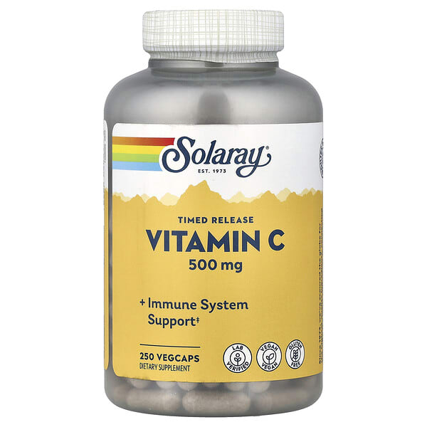 sor04401_v_59.jpg витамин C с медленным высвобождением, 250 капсул VegCap — Solaray