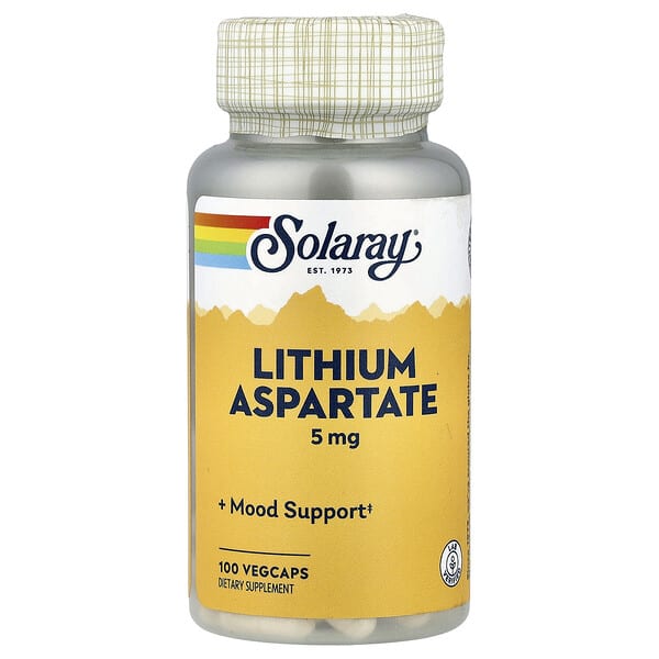 sor04599_v_51.jpg аспартат лития, 5 мг, 100 капсул VegCap — Solaray