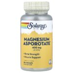 Magnesium Asporotate™, 60 растительных капсул (200 мг в 1 капсуле) — Solaray