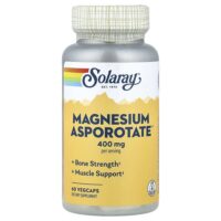 Magnesium Asporotate™, 60 растительных капсул (200 мг в 1 капсуле) — Solaray