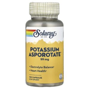 калия Asporotate™, 99 мг, 100 капсул — Solaray