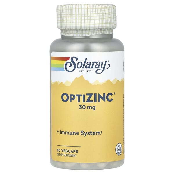 sor04707_v_35.jpg OptiZinc, 30 мг, 60 растительных капсул — Solaray