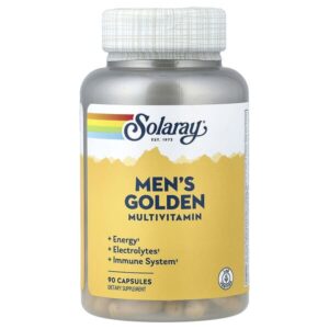 Мультивитамины для мужчин Golden, 90 капсул — Solaray