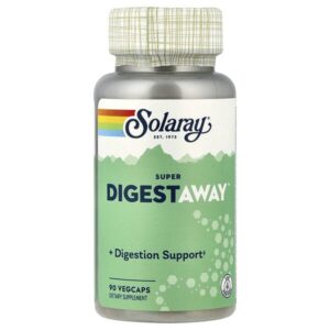 Super Digestaway, смесь пищеварительных ферментов, 90 вегетарианских капсул — Solaray