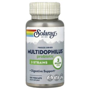сублимированные пробиотики Multidophilus™, 3 млрд КОЕ, 100 растительных капсул — Solaray