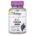 Kids Focus, жевательные таблетки, из натурального винограда, 60 жевательных таблеток — Solaray