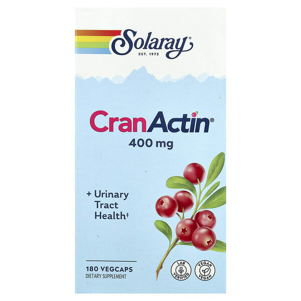 sor08422_v_101.jpg CranActin®, средство для здоровья мочевыводящих путей, 180 растительных капсул — Solaray