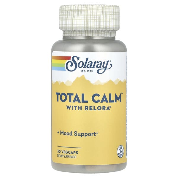 sor08861_v_24.jpg Total Calm™ с Relora®, 30 растительных капсул — Solaray
