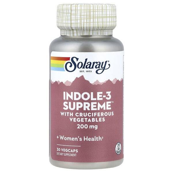 sor10709_v_29.jpg Indole-3 Supreme™, 30 растительных капсул — Solaray