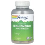 Once Daily, Мультивитамины с высокой энергией, 120 вегетарианских капсул — Solaray