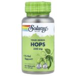 True Herbs, хмель, 340 мг, 100 вегетарианских капсул — Solaray