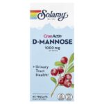 CranActin®, D-манноза, 60 капсул VegCap — Solaray