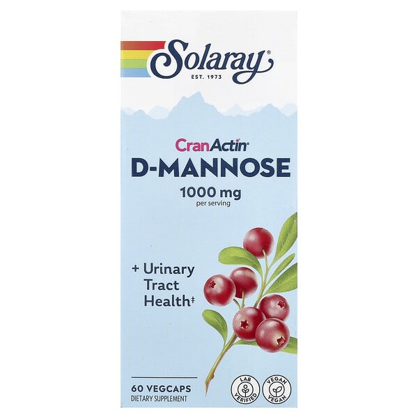 sor11777_v_93.jpg CranActin®, D-манноза, 60 капсул VegCap — Solaray