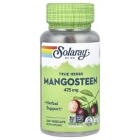 True Herbs, мангостан, 475 мг, 100 растительных капсул — Solaray