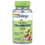 True Herbs, клюква, 100 растительных капсул (425 мг на капсулу) — Solaray