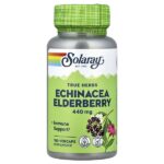 True Herbs, бузина с эхинацеей, 100 растительных капсул — Solaray