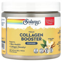 Vegan Collagen Booster Powder, натуральная ваниль, 173 г (6,1 унции) — Solaray