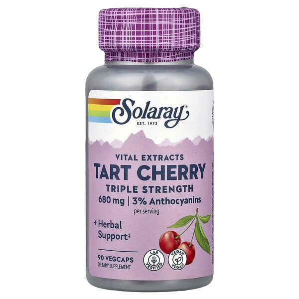 sor22314_v_55.jpg Vital Extracts, вишня, 90 растительных капсул (340 мг в 1 капсуле) — Solaray