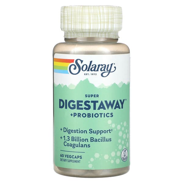 sor27475_v_8.jpg Super Digestaway™ с пробиотиками, 60 растительных капсул — Solaray
