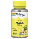 Органическая мака, 500 мг, 100 органических капсул — Solaray