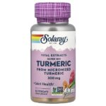 Vital Extracts, Super Bio, куркума, 300 мг, 30 растительных капсул — Solaray