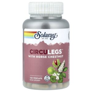 CircuLegs™ с конским каштаном, 120 растительных капсул — Solaray
