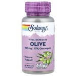 Vital Extracts, оливы, 60 растительных капсул — Solaray