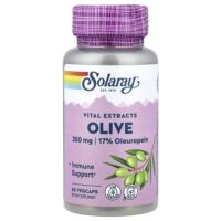 Vital Extracts, оливы, 60 растительных капсул — Solaray