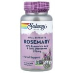 Vital Extracts, розмарин, 45 капсул на растительной основе — Solaray