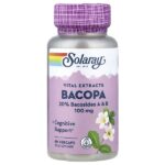 Vital Extracts, бакопа, 100 мг, 60 растительных капсул — Solaray