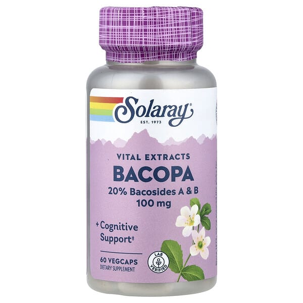 sor39904_v_31.jpg Vital Extracts, бакопа, 100 мг, 60 растительных капсул — Solaray