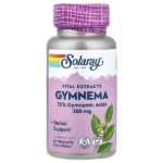 Vital Extracts, джимнема, 385 мг, 60 растительных капсул — Solaray