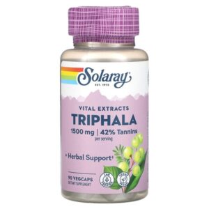 Vital Extract, трифала, 90 капсул на растительной основе — Solaray