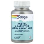 Альфа-липоевая кислота ацетил L-карнитина, 60 растительных капсул — Solaray