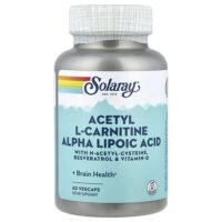 Альфа-липоевая кислота ацетил L-карнитина, 60 растительных капсул — Solaray
