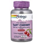 Vital Extracts, вишня, натуральный вкус вишни, 90 жевательных таблеток (500 мг в 1 жевательной таблетке) — Solaray