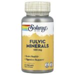Fulvic Minerals, 100 мг, 30 растительных капсул — Solaray
