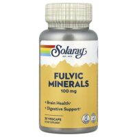 Fulvic Minerals, 100 мг, 30 растительных капсул — Solaray