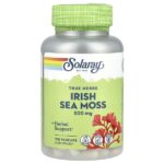 True Herbs, ирландский морской мох, 500 мг, 100 вегетарианских капсул — Solaray