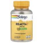 Reacta-C®, 500 мг, 120 вегетарианских капсул — Solaray